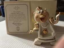 Lenox Disney Showcase Collection “Cogsworth”  Beauty & The Beast