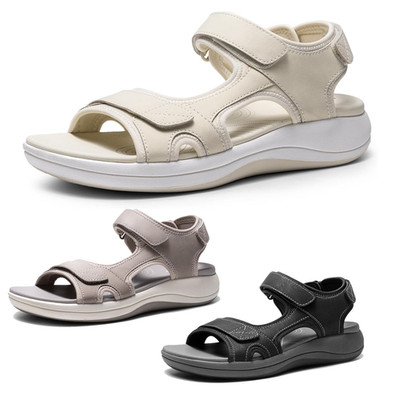 Women Lightweight Athletic Sport Sandals Open Toe Casual Sandals Hook & Loop