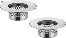 Bathroom Sink Strainer (2 Pack), Bathtub Drain Cover Lavatory Silvery 