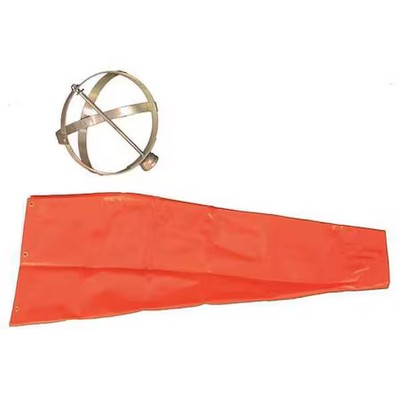 Cortina Safety Products 03-Ws-4Kt Windsock With Hardware, 18'', Open, 4Ft.