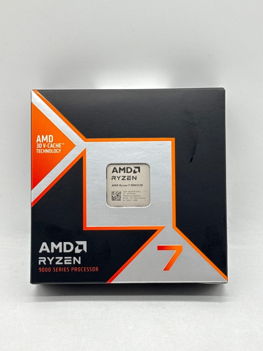 AMD Ryzen 7 9800X3D 8-Core Processor / Clock Speed 4.7 - 100