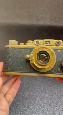 Leica II Olympics 1936 copy Gold in leather case (FED Zorki copy