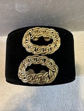 Vintage Musi Gold Tone 1970's Spiral Shoe Clips