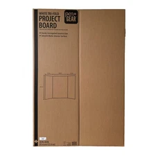 Pen+Gear White Tri-Fold Corrugated Project Board, 36" x 48"