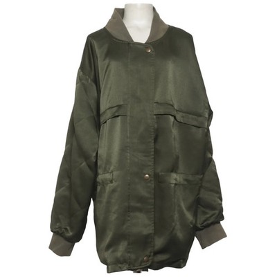 Solo, Bomberjacke, Mädchen, Größe: 164, Grün, Polyester, Einfarbig, Satin #D1D