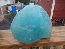 Glass Rock Slag Pretty Clear Ice Blue Bubbl 2...