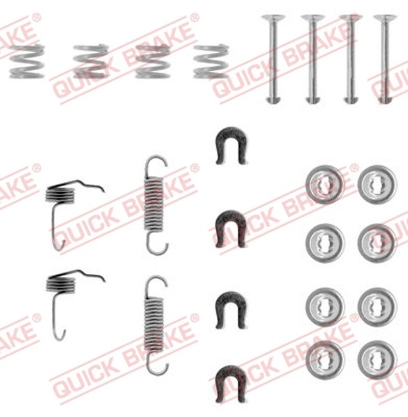 Quick Brake ZubehöRsatz Bremsbacken 105-0655 FüR Colt Mitsubishi Lancer 2 3 C65A-image