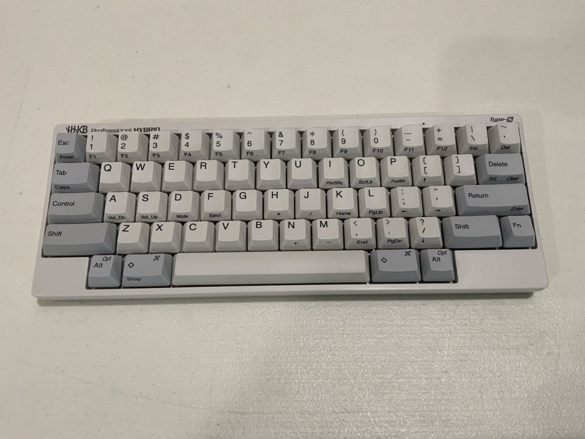 HHKB Hybrid Type-S White PD-KB800WS | Bluetooth | USB-C | Topre 