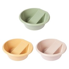 Washboard Basin Washtub with Integrated Washboard Laundry Tub for Underwear T