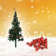 24pcs Christmas Tree Decor Ball Bauble Hanging Home Xmas Party Ornament Red