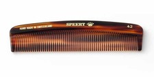 Speert Handmade Swiss European Comb Style 42 4.6 x1.1"Inch Havana Tortoise Brown