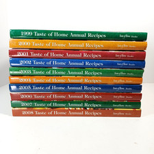 Taste Of Home Annual Recipes Cookbooks Lot Of 9 1999-2008 Like New Condition