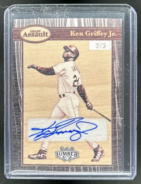 2025 Laubholz Ken Griffey Jr. Grain Assault Auto Pewter #/3