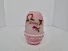 Vintage Fenton Rosalene Fairy Lamp Loving Hearts Bloom Hand Painted S Miller