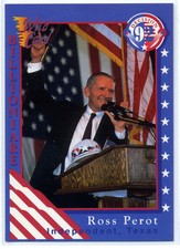 AAA Sports 1992 Wild Card Decision 92 Promo Card P1 Candidates Ross Perot