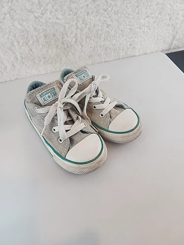 Sneakers basse bambino Converse All Star Street taglia 8 grigio azzurro