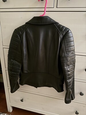 Celine Black Leather Jacket Vintage | eBay