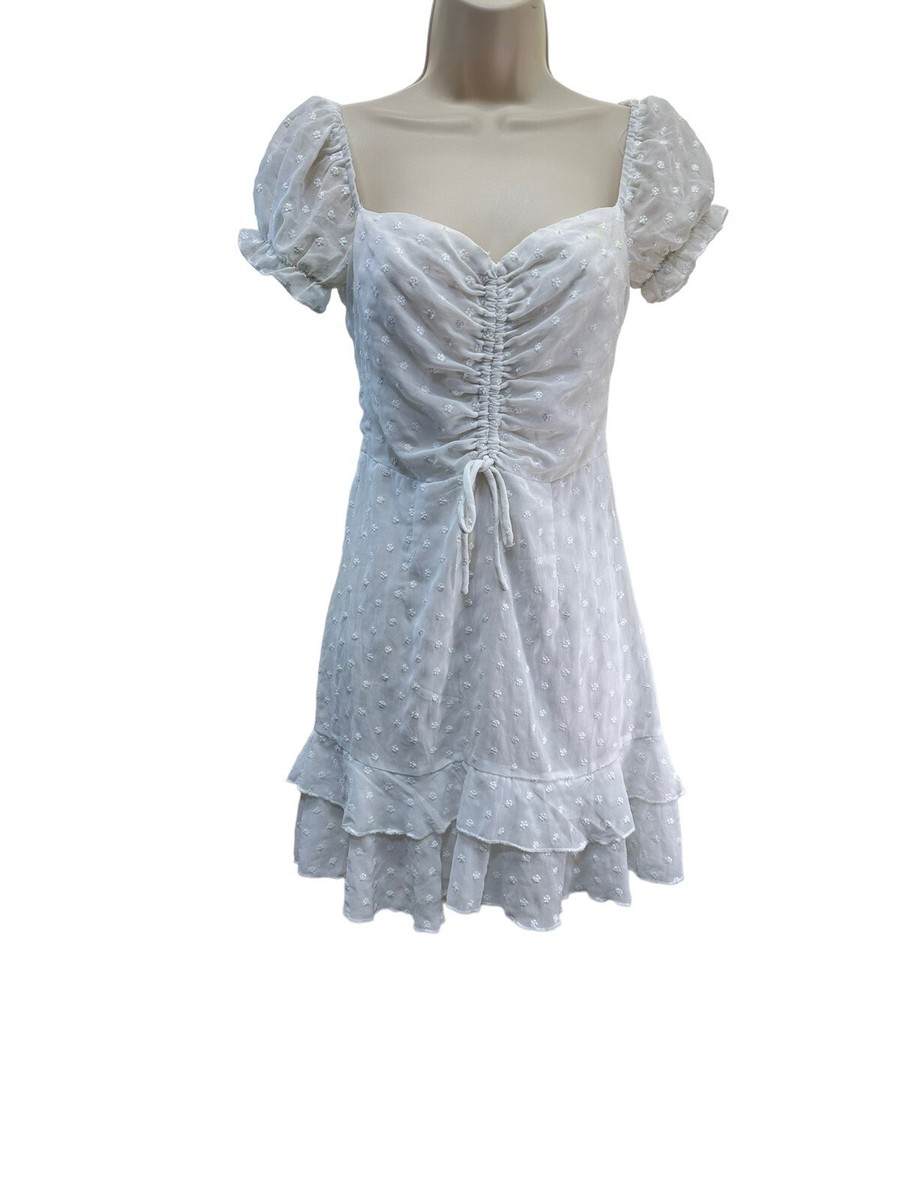 fun mini dress Memories White Bubble Mini Dress - 6
