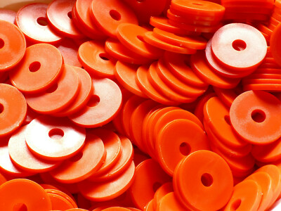 10.000 Wertmarken Pfandmarken Einkaufswagenchips glatt mit 5mm Bohrung in ROT