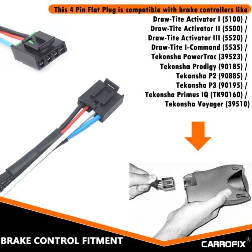 Custom Fit Plug-in Brake Control Adapter Harness for Toyota Tacoma & Tundra - Picture 4 of 6