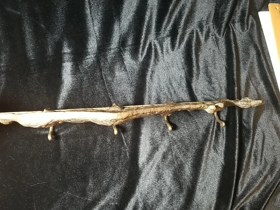 Resistente perchero de latón macizo con forma de jirafa soportes de pared son de 16" en el centro Foto 4 de 4