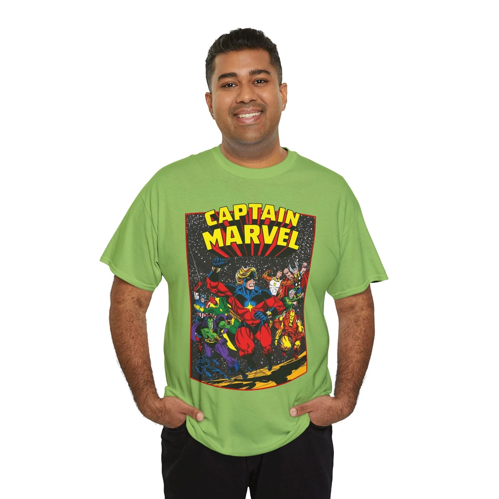 Captain Marvel T-Shirt - Marvel Comics - Jim Starlin Art - Mar-Vell - Kree