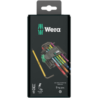 Wera 967/9 Tx Bo Multicolour 1 Sb WinkelschlüSselsatz, Blacklaser, 9-Teilig