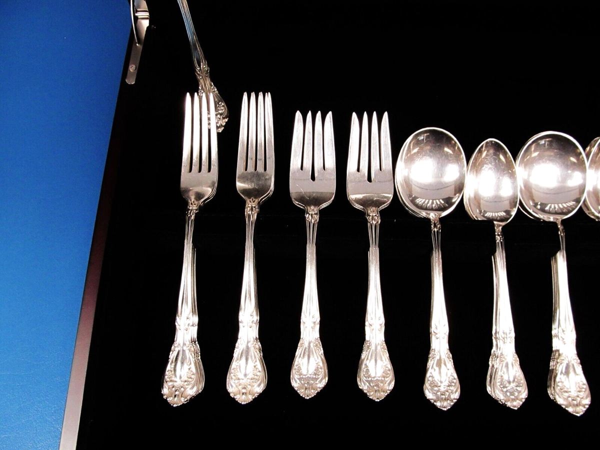 Chateau Rose by Alvin Sterling Silver Flatware Set for 8 Service
