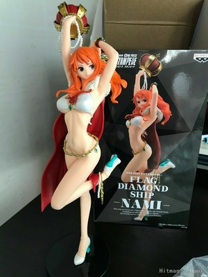 Anime One Piece Stampede Flag Diamond Ship Nami Pvc Figure New Loose 25cm No Box Ebay