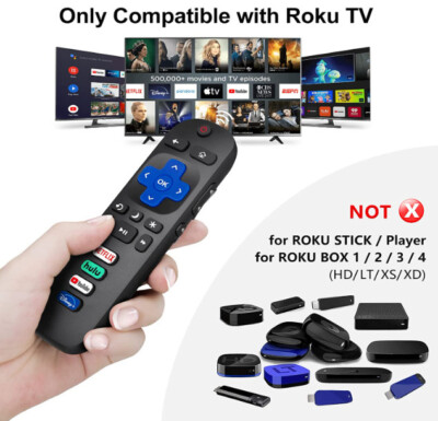 Fernbedienung Kompatibel für Roku TV Fernbedienung, Universal für Hisense Roku