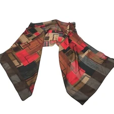 No Brand Women's Scarf Multi Color Translucent Gently Used