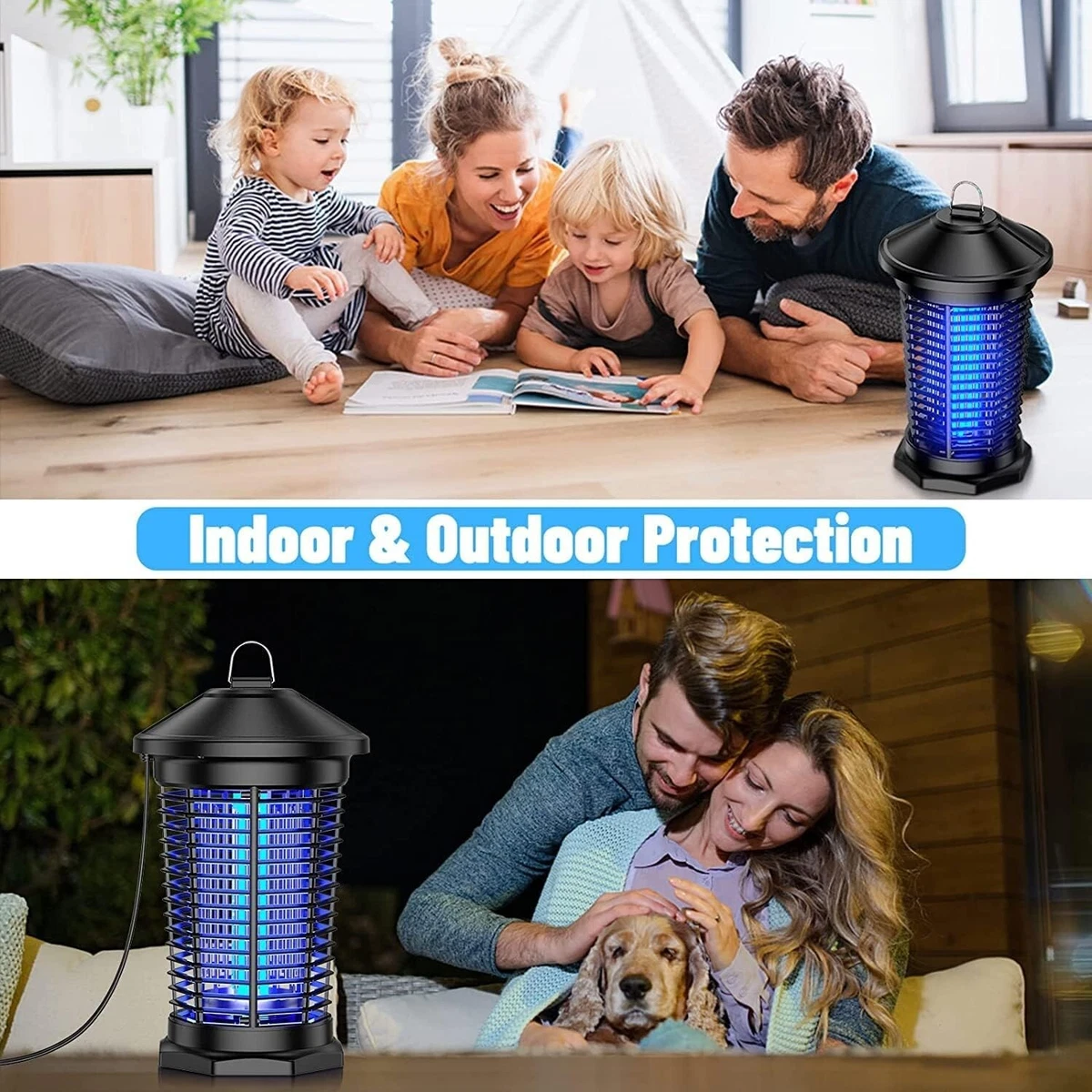 BLACK+DECKER Bug and Fly Zapper, Mosquito Attractant Killer and Fly Trap  Pest Control for All Insects, Including Flies, Gnats Indoor & Outdoor 