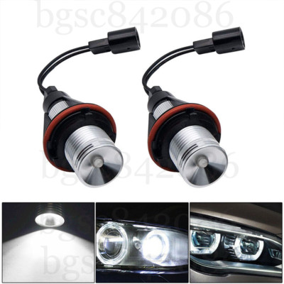 2x White LED Angel Eye Halo Ring Light Bulbs Lamp Fit For BMW E39 E60 E53 X5