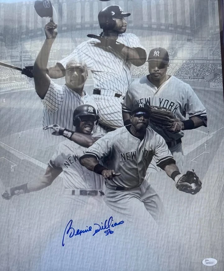 Oswald Peraza Signed Auto Full Size New York Yankees Batting Helmet JSA COA A
