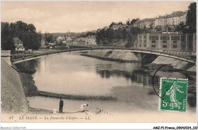 Le Mans - Le Mans - Passerelle du Moulin d'Enfer et Vieux Mans