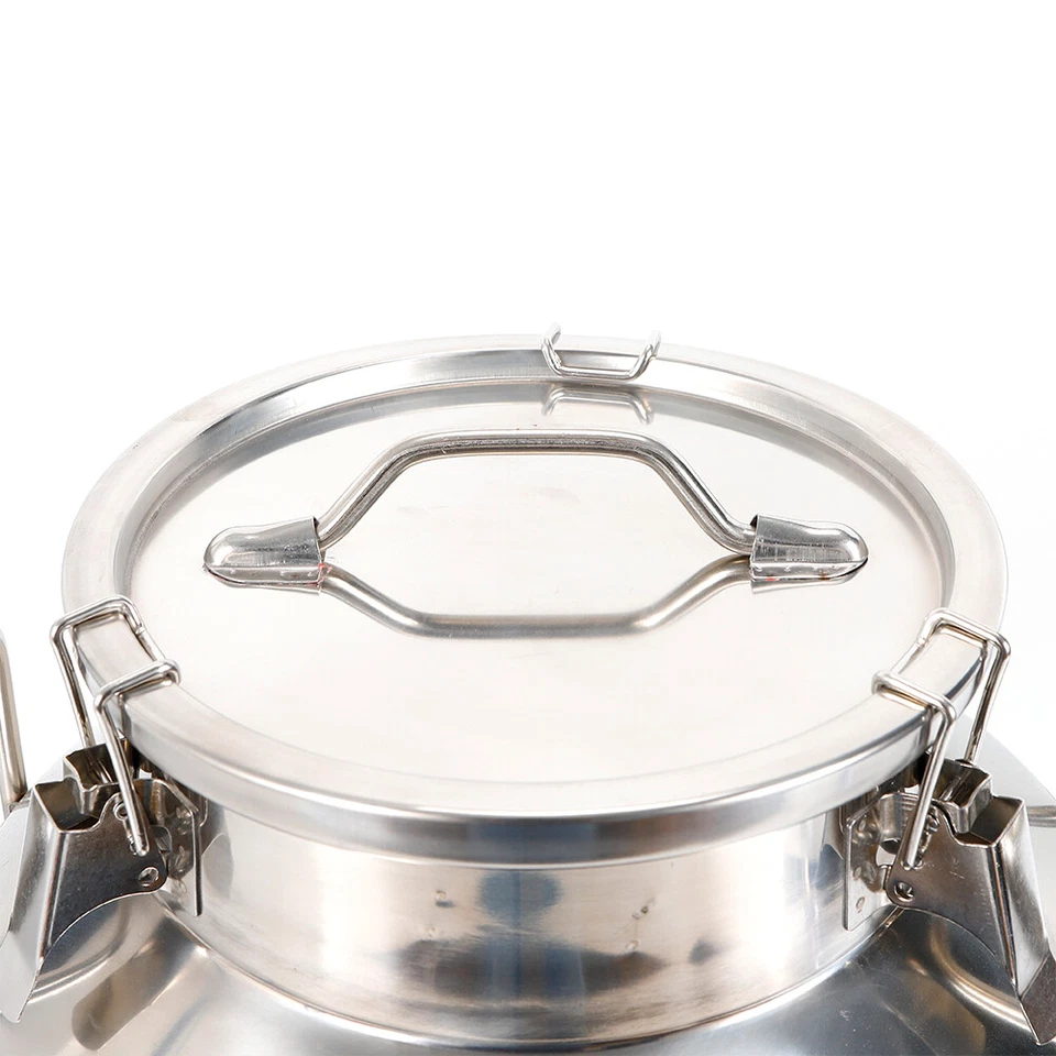 Lata de acero inoxidable 50L cubo de leche lata de mil jarra bote de barril de 13,25 galones Foto 4 de 4