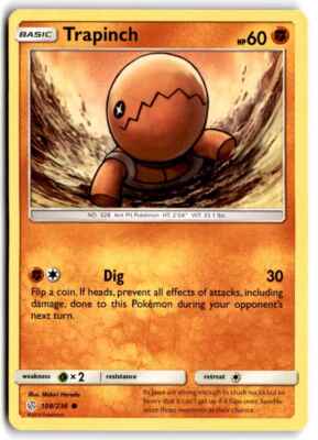 2019 Sun & Moon - Cosmic Eclipse Trapinch b Basic/Common #108