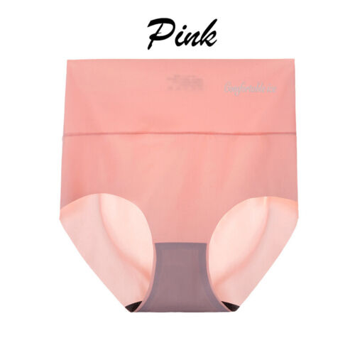 Women's Ice Silk Briefs Slimming High Waist Panties Knickers Lingerie Underwear - Picture 20 of 31