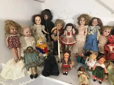 Antique Doll Collection  Many dolls many Different Types and Brands