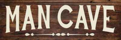 Man Cave Garage Rustic Looking Wood Sign Wall Décor Gift B3-06180028044