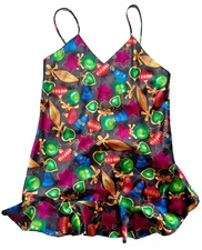 VTG Fantasies Morgan Taylor Holiday Christmas Teddy High Cut Lingerie Size: M