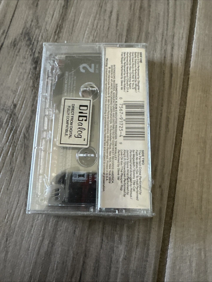 BILL AND TED’S BOGUS JOURNEY Cassette Tape Soundtrack 90s Megadeth Kiss Primus - Image 3 of 3