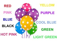 12" INCH 10-100 ?Latex POLKA DOT baloons Quality Party Birthday Wedding Ballons 