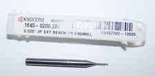  76 .0200" 2 FLUTE CARBIDE END MILL EXTENDED REACH KYOCERA 1645-0200.200