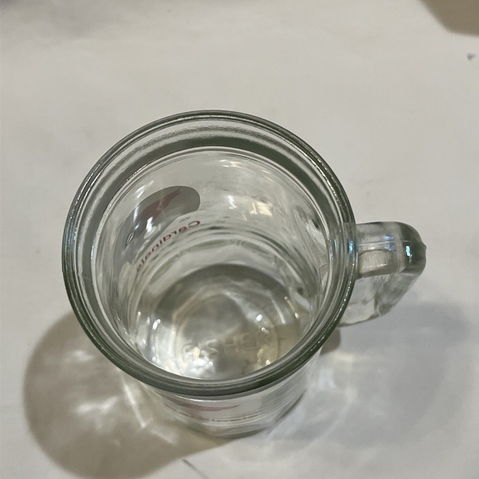 Vintage St. Louis Cardinals Glass Beer Mug Stein NFL Football Fisher