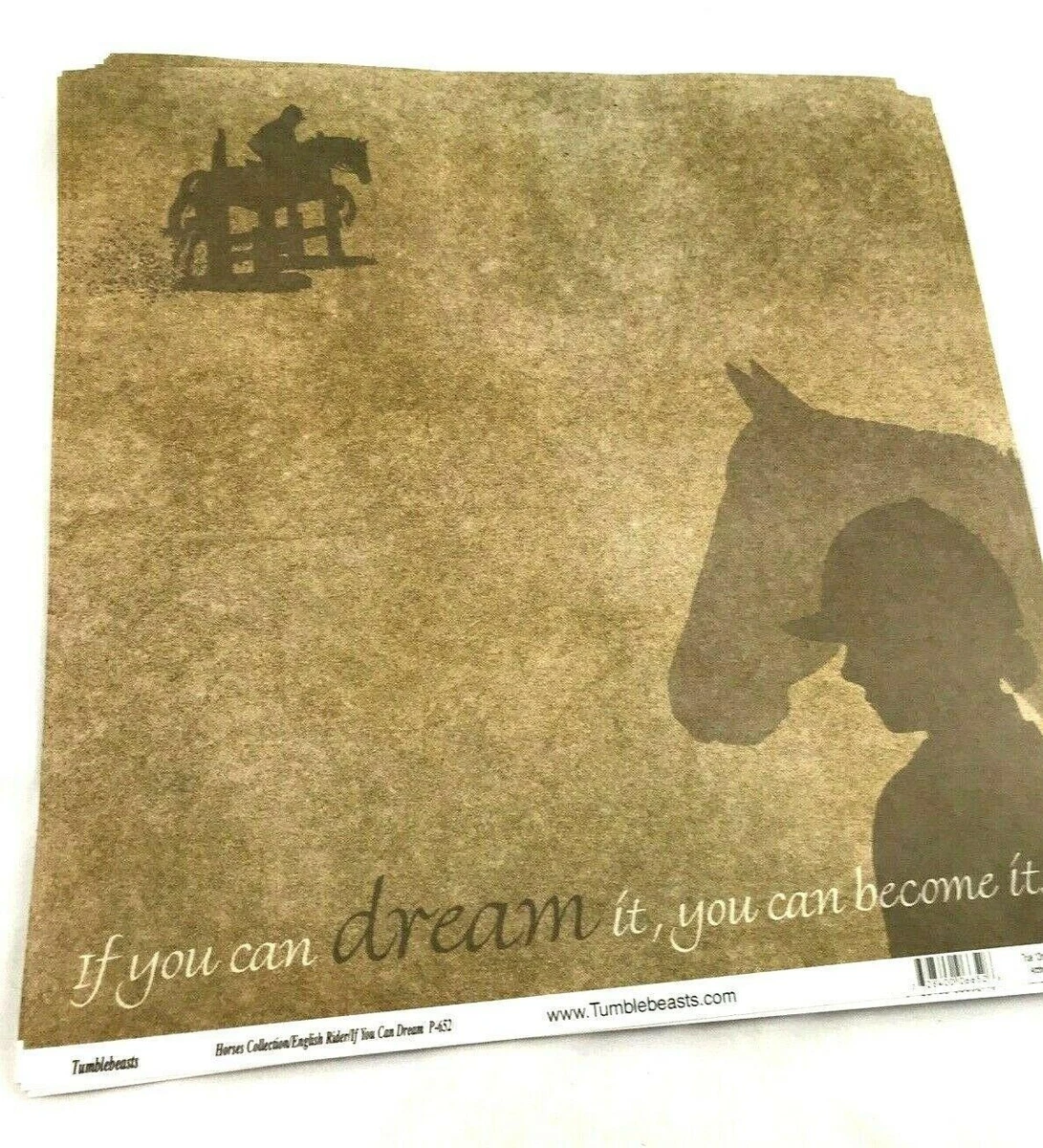 Equestrian scrapbook paper deals