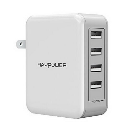 RAVPOWER RP-PC026 USB Wall Charger 40W 8A 4 Port Multi Charging Station PB27_W - 第 2/4 張圖片