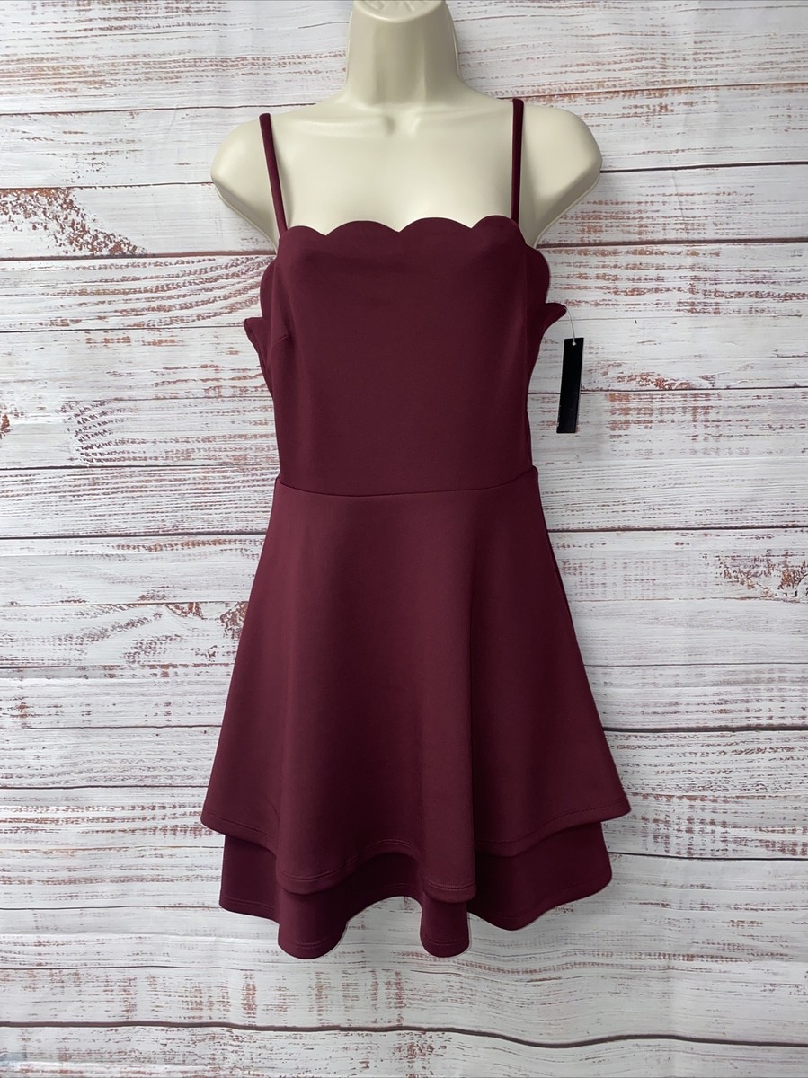 charlotte russe burgundy dress