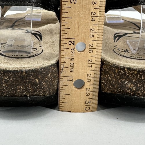 Sandali in pelle cinturino alla caviglia ABEO Bara WN 6,5 grigio peltro sughero metallizzato - Foto 5 di 14