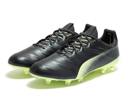Puma Men's King Platinum 21 FG Soccer Cleats Black/Mint 106478-05 g
